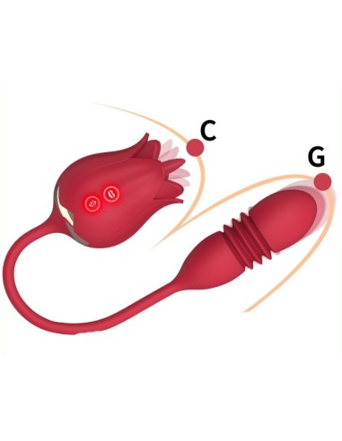 Stimulateur de clitoris et Point G Rose Egg 9 x 3cm
