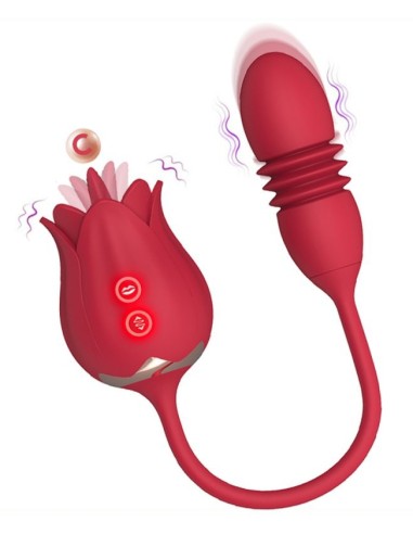 Stimulateur de clitoris et Point G Rose Egg 9 x 3cm