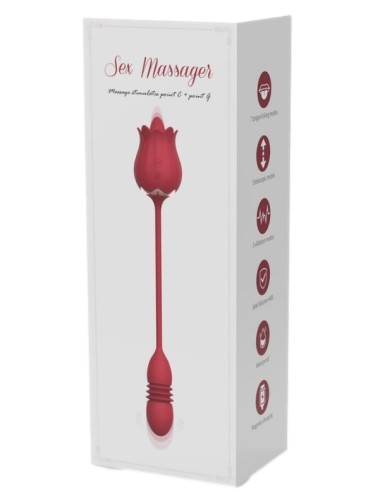 Stimulateur de clitoris et Point G Rose Egg 9 x 3cm