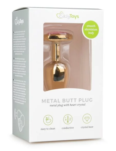Plug bijou Or en coeur - Small 6.3 x 2.6 cm Plug bijou Or en coeur - Small 6.3 x 2.6 cm