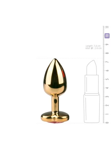 Plug bijou Or en coeur - Small 6.3 x 2.6 cm