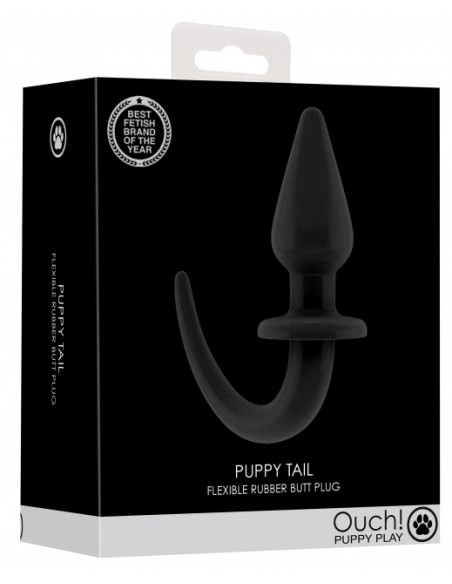 Plug Queue de chien Puppy Plug 9 x 4cm Noir Plug Queue de chien Puppy Plug 9 x 4cm Noir