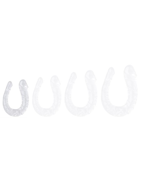 Double Gode Transparent U Jelly S 13.5 x 3cm Double Gode Transparent U Jelly S 13.5 x 3cm