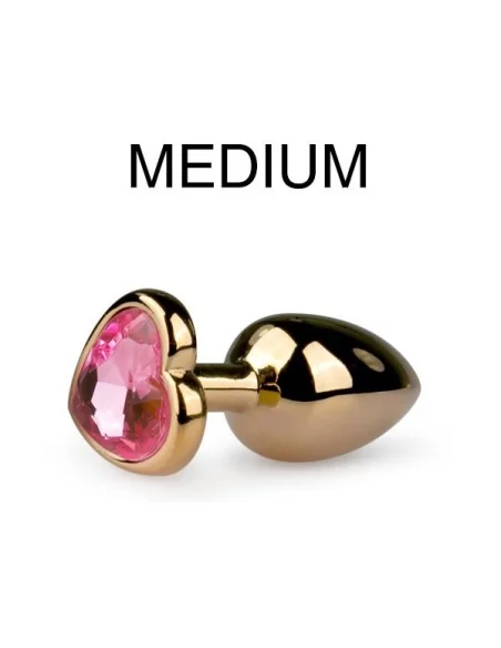 Plug bijou Or en coeur - Medium 7.1 x 3.2cm Plug bijou Or en coeur - Medium 7.1 x 3.2cm