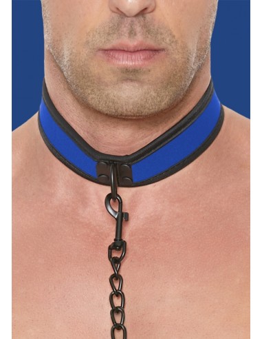 Collier Néoprène Ouch Puppy Bleu