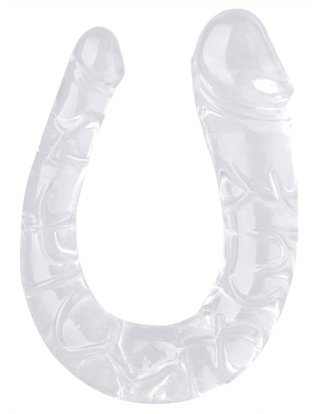 Double Gode transparent U Jelly L 17 x 4.5cm