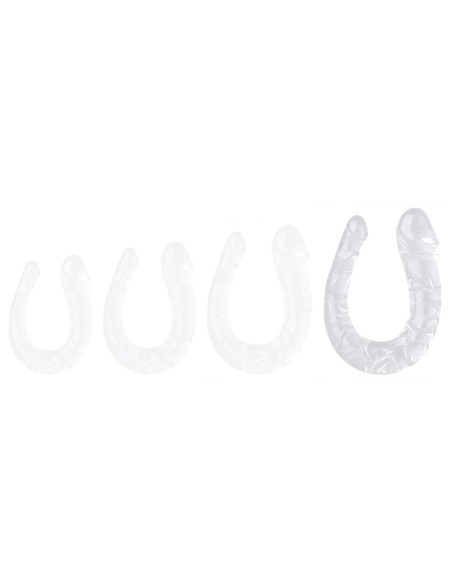 Double Gode Transparent U Jelly XL 19 x 5cm Double Gode Transparent U Jelly XL 19 x 5cm
