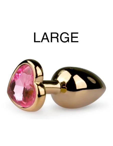 Plug bijou Or en coeur - LARGE 8.2 x 3.8 cm Plug bijou Or en coeur - LARGE 8.2 x 3.8 cm