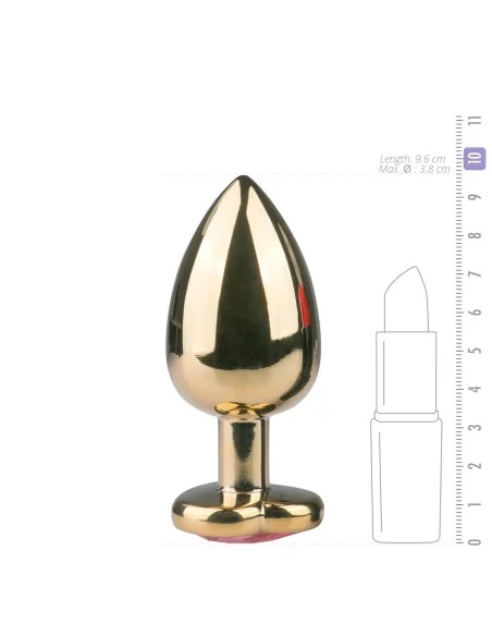 Plug bijou Or en coeur - LARGE 8.2 x 3.8 cm Plug bijou Or en coeur - LARGE 8.2 x 3.8 cm