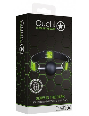 Bâillon Boule phosphorescent Glow 45mm