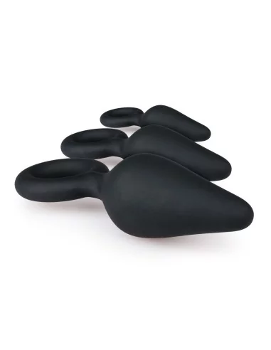 Lot de 3 plugs Pointy 10 x 4.5 cm Noir