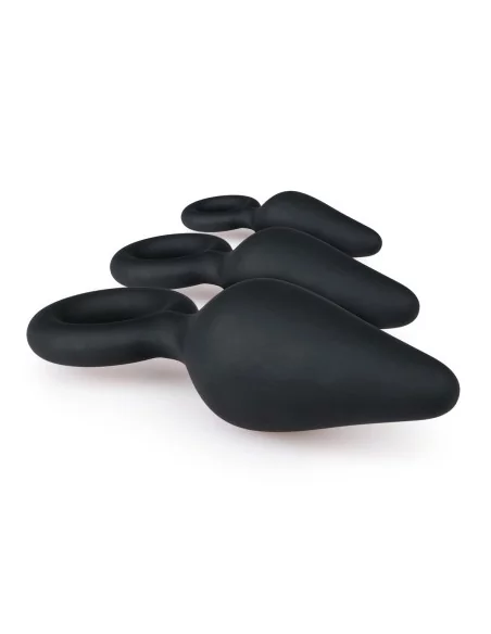 Lot de 3 plugs Pointy 10 x 4.5 cm Noir Lot de 3 plugs Pointy 10 x 4.5 cm Noir