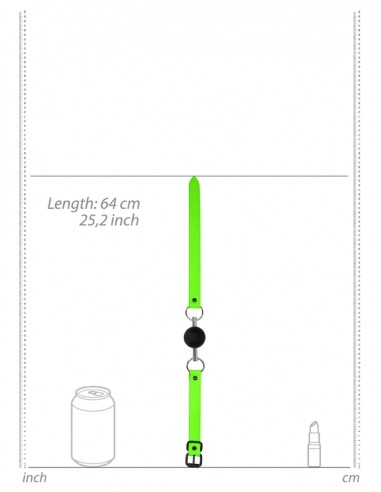 Bâillon Boule phosphorescent Glow 45mm