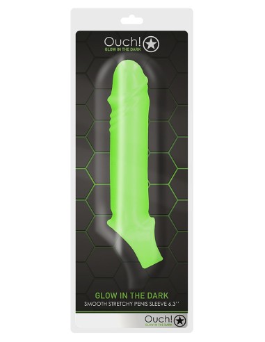 Gaine de pénis phosphorescente Thin Glow 11 x 3cm