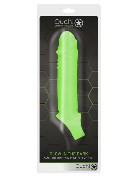 Gaine de pénis phosphorescente Thin Glow 11 x 3cm