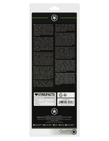 Gaine de pénis phosphorescente Smooth Strong Glow 12 x 4.5cm