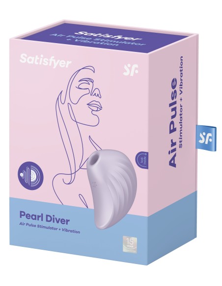 Stimulateur de clitoris Pearl Diver Satisfyer Mauve