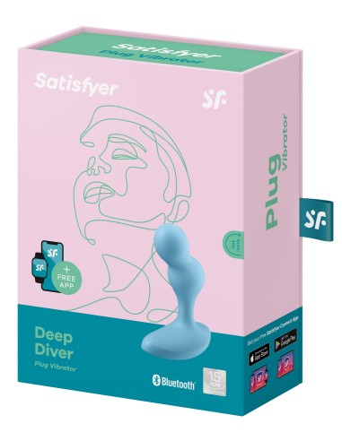 Plug vibrant connecté Deep Diver Satisfyer 9 x 3.2cm