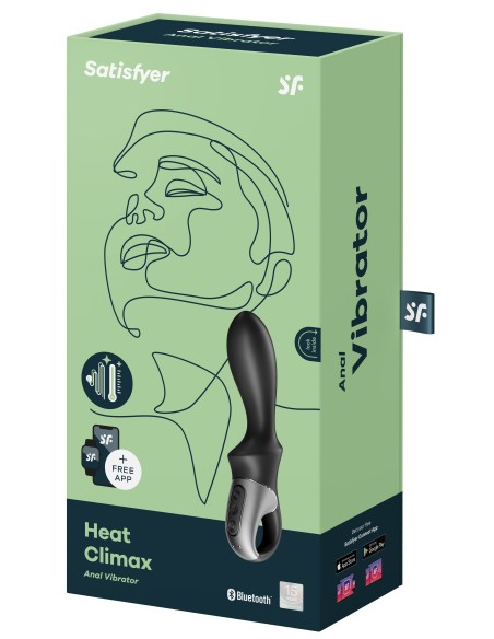 Gode vibrant avec poignée Heat Climax Satisfyer 11 x 3.5cm