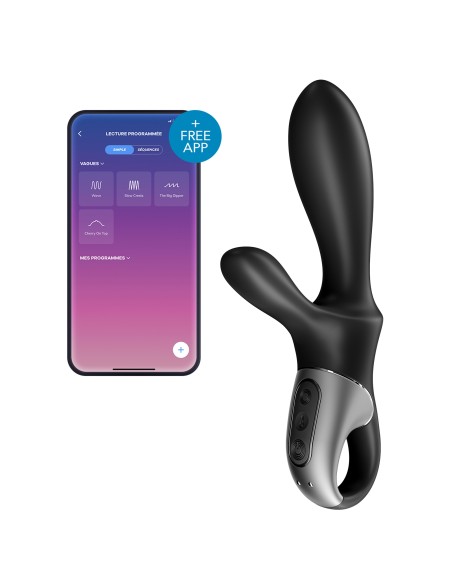 Stimulateur de prostate connecté Heat Climax + Satisfyer 11 x 3.5cm Stimulateur de prostate connecté Heat Climax + Satisfyer 11 x 3.5cm