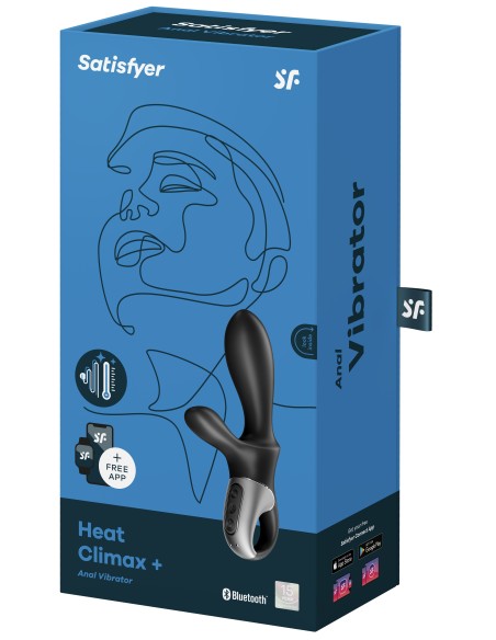 Stimulateur de prostate connecté Heat Climax + Satisfyer 11 x 3.5cm Stimulateur de prostate connecté Heat Climax + Satisfyer 11 x 3.5cm