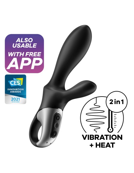 Stimulateur de prostate connecté Heat Climax + Satisfyer 11 x 3.5cm Stimulateur de prostate connecté Heat Climax + Satisfyer 11 x 3.5cm