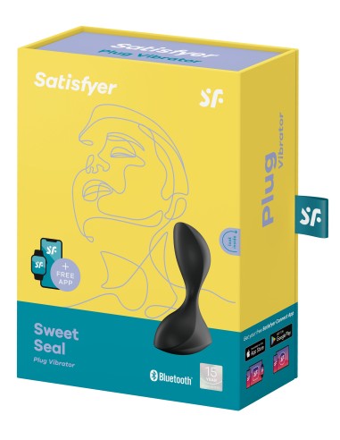 Plug vibrant connecté Sweet Seal Satisfyer 7 x 3.2cm