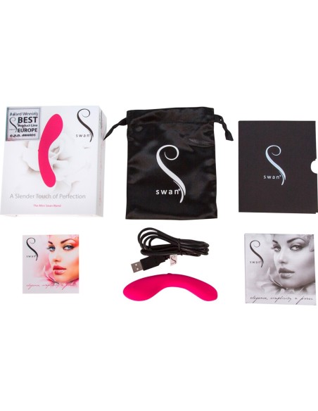 Mini Vibro Swan 12cm Rose