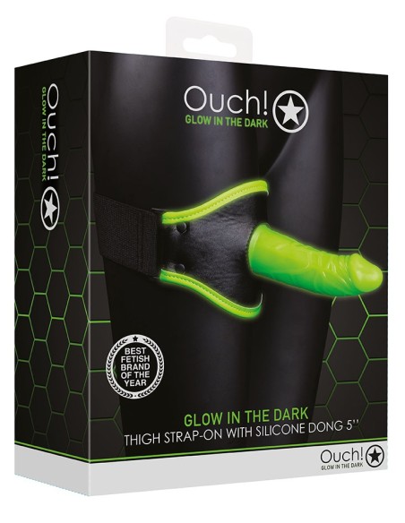 Gode-ceinture phosphorescent pour Cuisse Glow 13 x 3.8cm Gode-ceinture phosphorescent pour Cuisse Glow 13 x 3.8cm