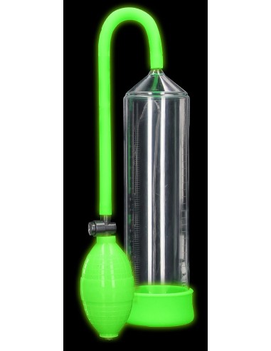Pompe à pénis phosphorescente Glow Pump 20 x 5.5cm