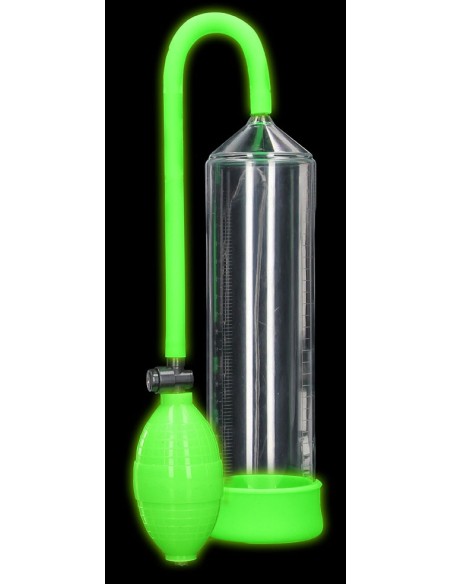 Pompe à pénis phosphorescente Glow Pump 20 x 5.5cm