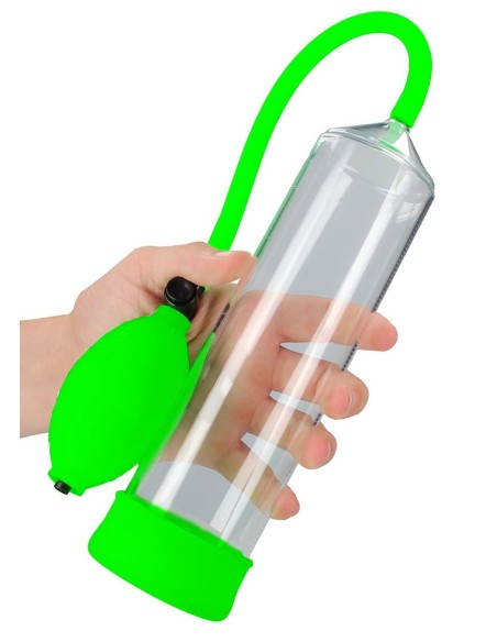 Pompe à pénis phosphorescente Glow Pump 20 x 5.5cm