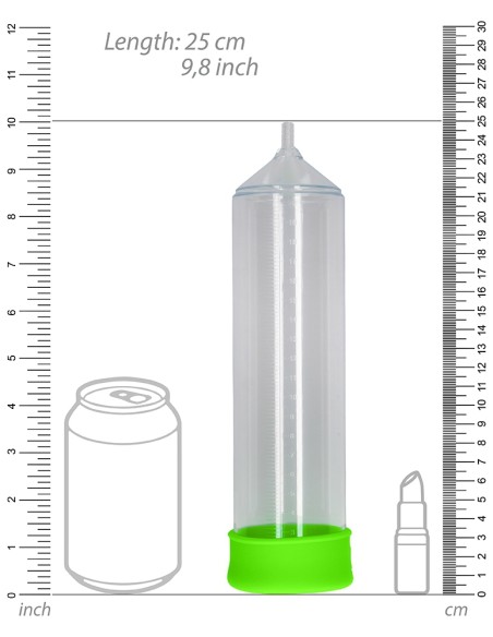 Pompe à pénis phosphorescente Glow Pump 20 x 5.5cm