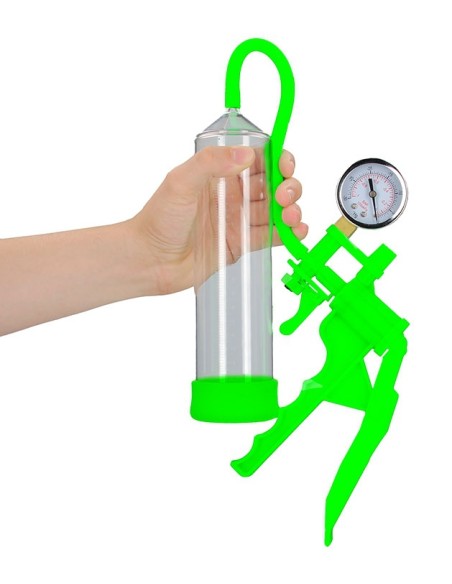 Pompe à pénis phosphorescente Glow Elite 20 x 5.5cm