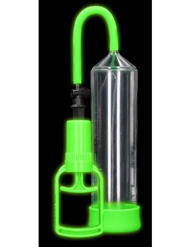 Pompe à pénis phosphorescente Glow Comfort 20 x 5.5cm
