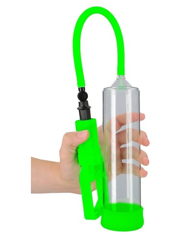 Pompe à pénis phosphorescente Glow Comfort 20 x 5.5cm