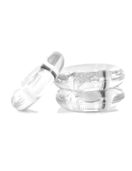 Lot de 3 cockrings Chubby Transparents