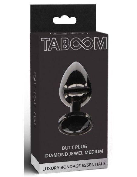 Plug bijou anal Diamond Jewel M 7 x 3.3cm Noir Plug bijou anal Diamond Jewel M 7 x 3.3cm Noir