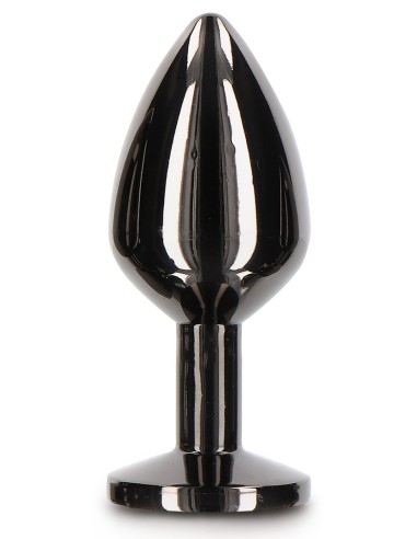 Plug bijou anal Diamond Jewel M 7 x 3.3cm Noir