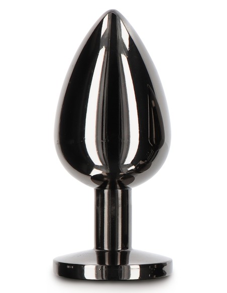 Plug Bijou Anal Diamond Jewel L 8 x 4cm Noir