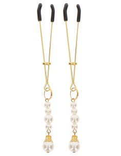 Pince-Tétons Tweezers Pearls Taboom Dorées