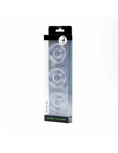Lot de 3 cockrings Chubby Transparents - Cockrings Flexibles - 3
