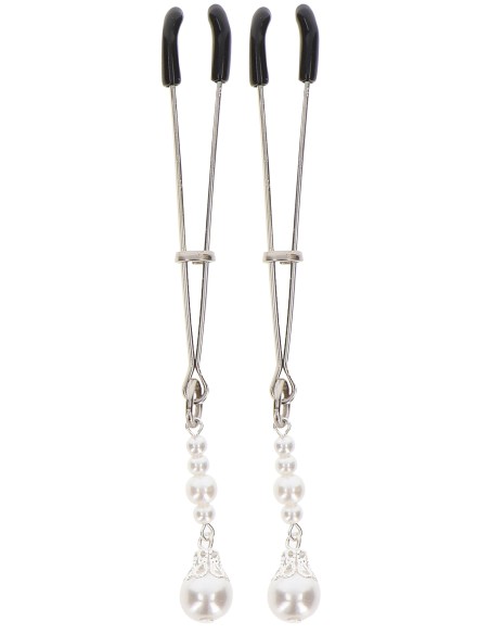 Pince-tétons Tweezers Pearls Taboom Argentées