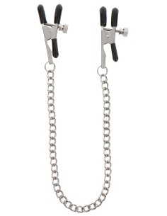 Pince-Tétons ajustables avec chaîne Clamps Taboom Argentées