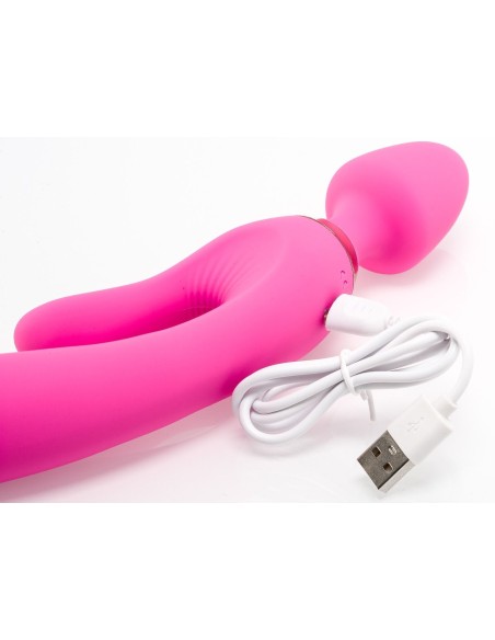 Vibro Wand Three Double 12.5 x 4cm Rose