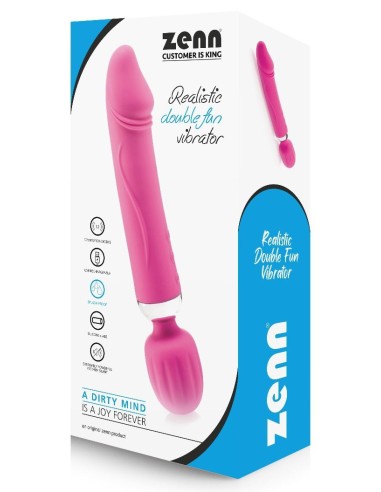 Vibro Wand Double Fun 17.5 x 4.5cm Rose
