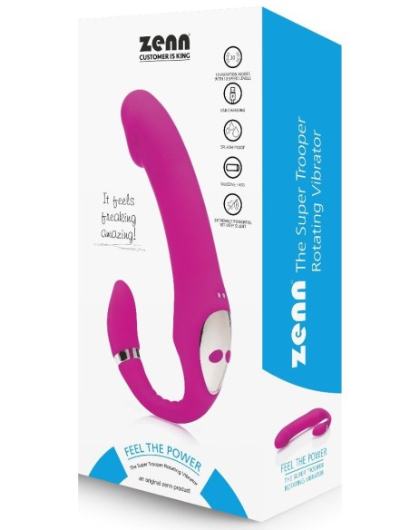 Vibromasseur The Super Trooper 12.5 x 3.6cm Rose