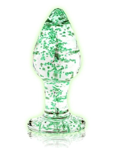 Plug en verre Phosphorescent Butt Glow S 6 x 2.7cm