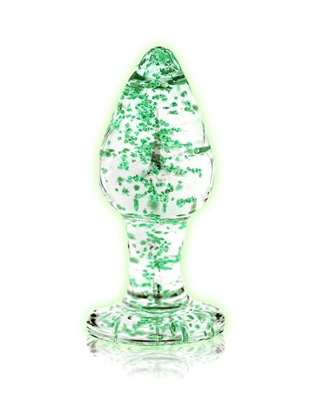 Plug en verre Phosphorescent Butt Glow S 6 x 2.7cm