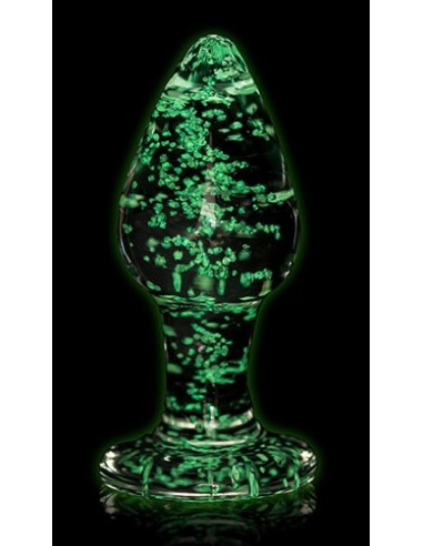 Plug en verre Phosphorescent Butt Glow S 6 x 2.7cm